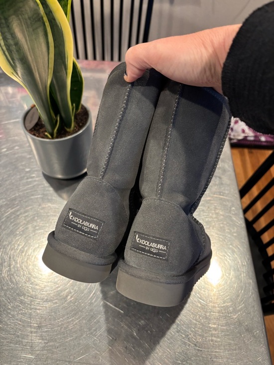 Koolaburra Shoes - Koolaburra by Ugg Uggs Grey Suede Boots Size 8 Cozy Warm Cottagecore Y2K
